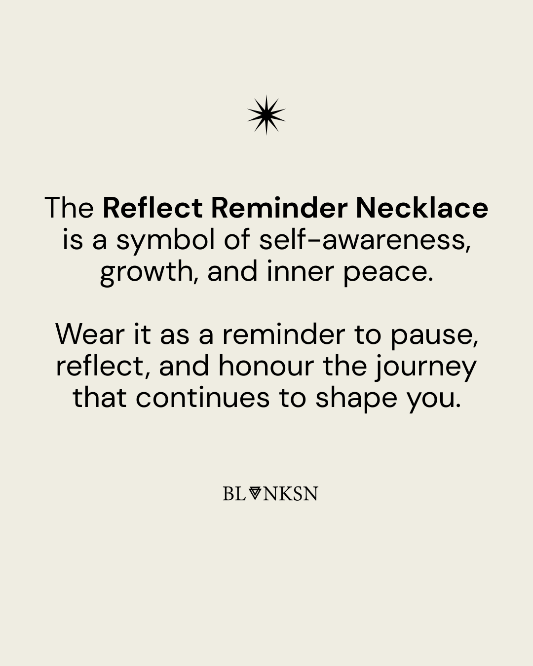 Reflect Reminder Necklace Silver (925 Sterling Silver) - Blanksn Jewellery-[motivational and inspirational Jewellery]- [beautiful Jewellery]