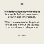 Reflect Reminder Necklace Silver (925 Sterling Silver) - Blanksn Jewellery-[motivational and inspirational Jewellery]- [beautiful Jewellery]