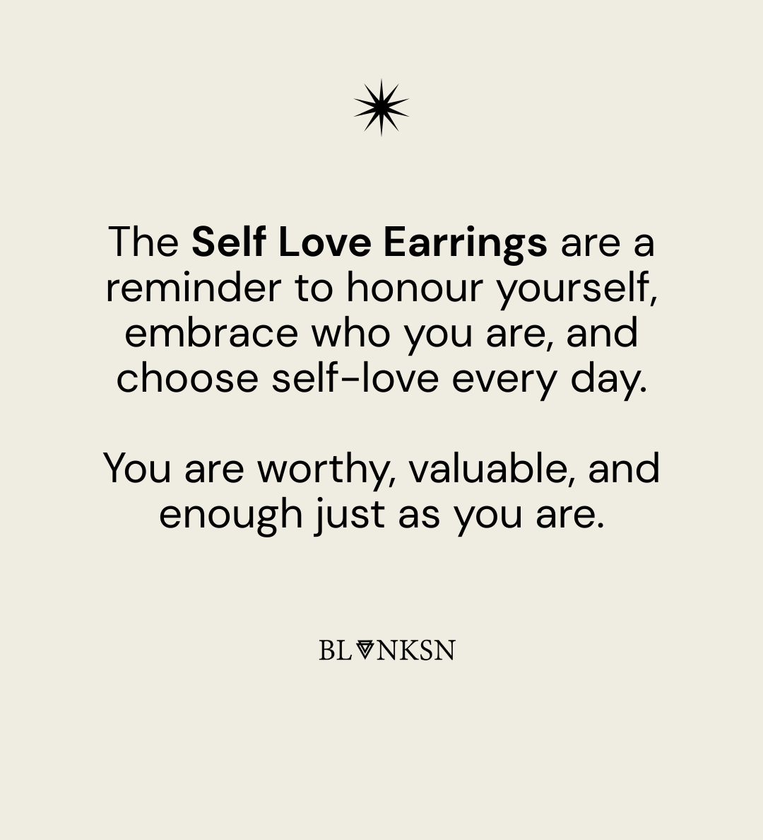 Self Love Bar Drop Earrings Gold