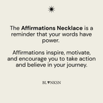 Affirmations Padlock Chunky Necklace Silver - Blanksn Jewellery-[motivational and inspirational Jewellery]- [beautiful Jewellery]