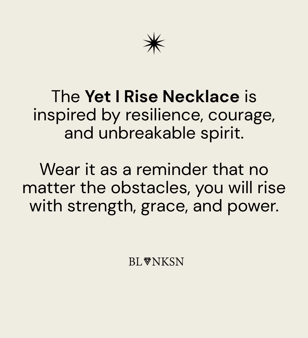 Yet I Rise Necklace Gold
