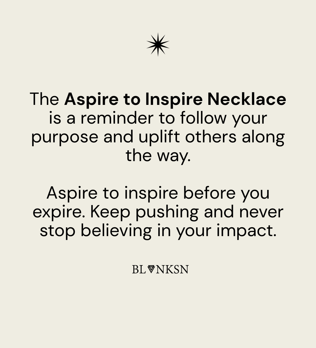 Aspire to Inspire Necklace Gold