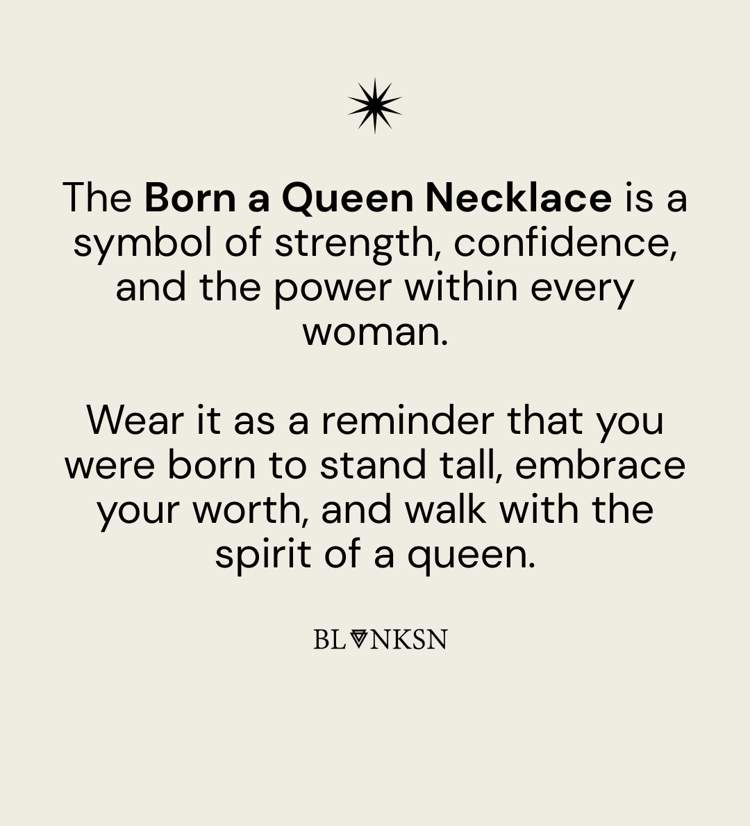 Born a Queen Necklace Silver