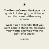 Born a Queen Necklace Silver