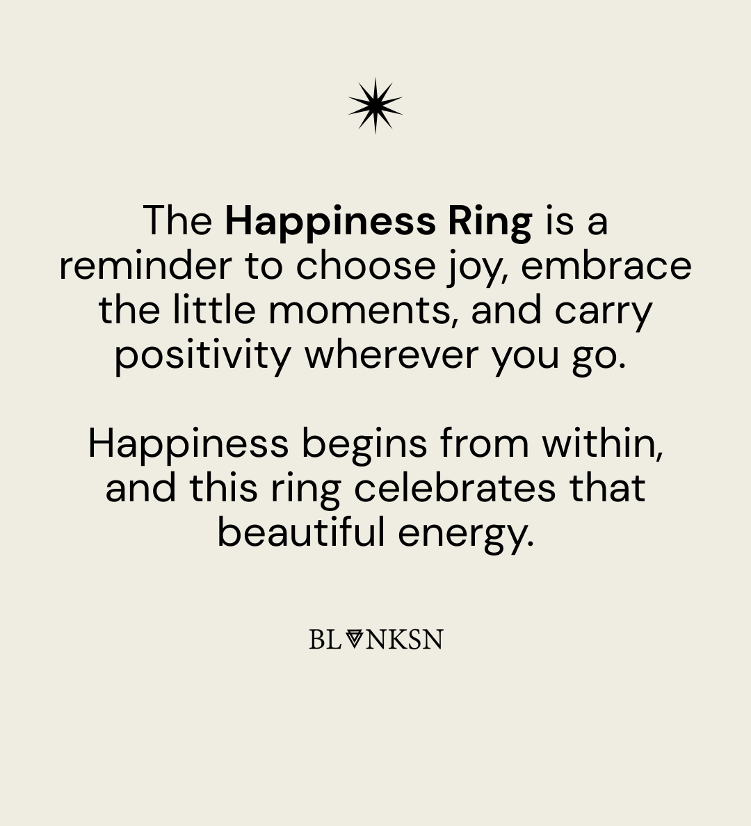 Happiness Yellow Triangle Ring Silver - Blanksn Jewellery-[motivational and inspirational Jewellery]- [beautiful Jewellery]