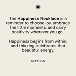 Happiness Triangle Bobble Chain Necklace Silver - Blanksn Jewellery-[motivational and inspirational Jewellery]- [beautiful Jewellery]