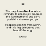 Happiness Triangle Bobble Chain Necklace Silver - Blanksn Jewellery-[motivational and inspirational Jewellery]- [beautiful Jewellery]