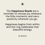 Happiness Beads Yellow and Gold - Blanksn Jewellery-[motivational and inspirational Jewellery]- [beautiful Jewellery]