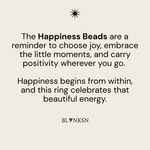 Happiness Beads Yellow and Silver - Blanksn Jewellery-[motivational and inspirational Jewellery]- [beautiful Jewellery]