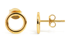 Unity Circle Studs Gold (925 Sterling Silver) | Inspirational Jewellery