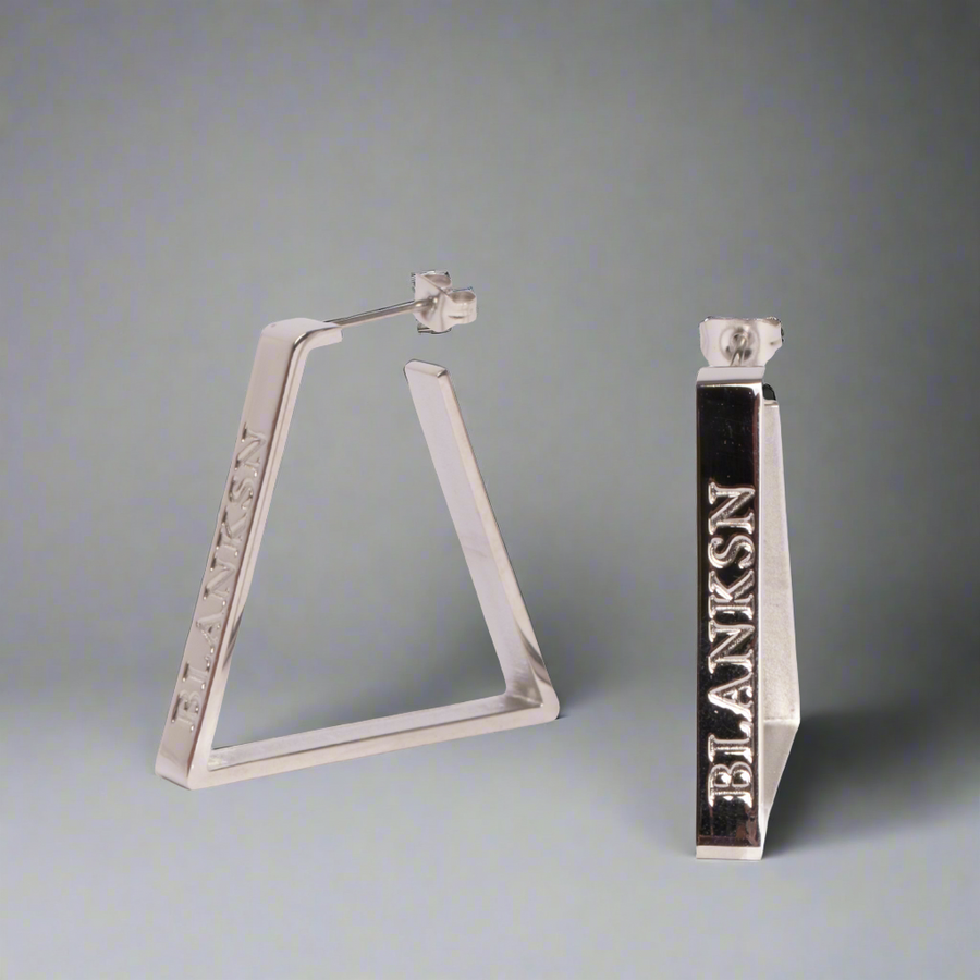 Female Energy Chunky Hoops Silver | Inspirational Jewellery