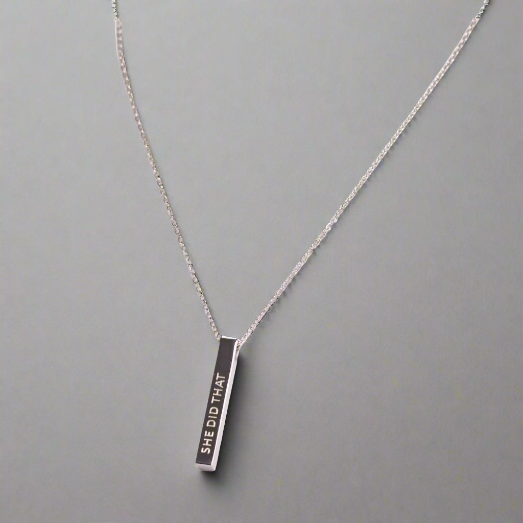 She Did That Necklace Silver