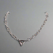 Woman on a Mission Chunky Chain Necklace Silver