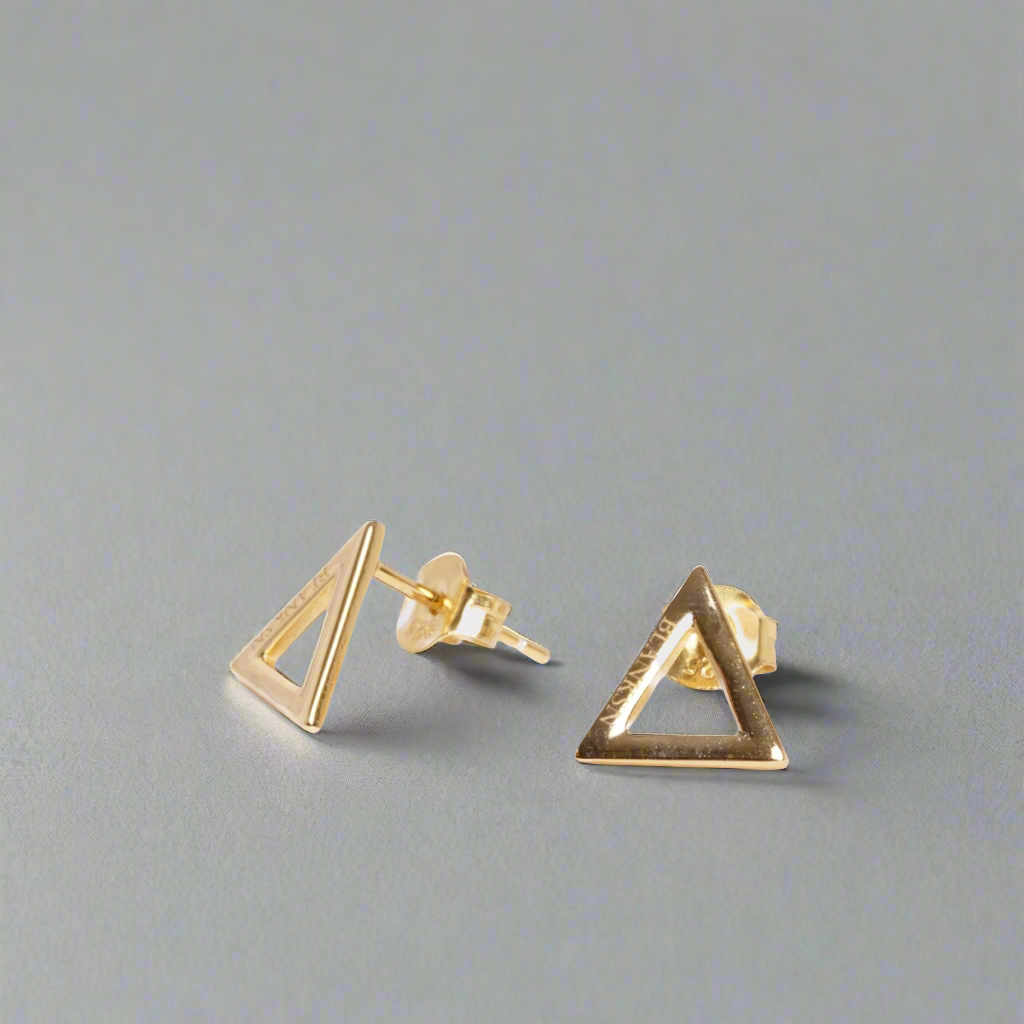 Rising Force Studs Gold (925 Sterling Silver) | Inspirational Jewellery