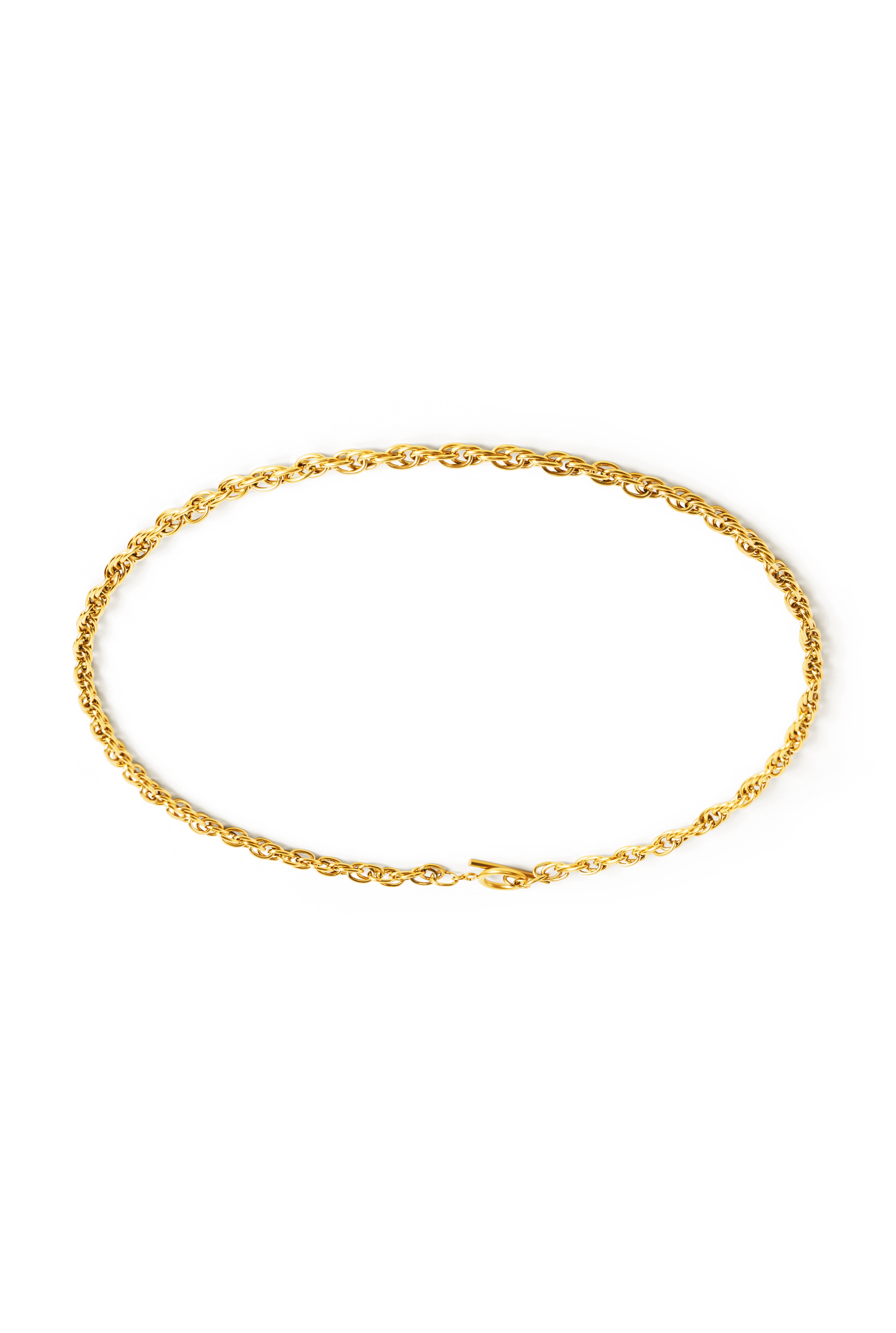 Linked Chain Stainless Steel Necklace in Gold – Symbolising strength, connection, and empowerment. [Motivational and inspirational jewellery], [beautiful jewellery].
