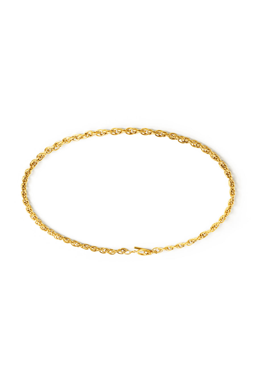 Linked Chain Stainless Steel Necklace in Gold – Symbolising strength, connection, and empowerment. [Motivational and inspirational jewellery], [beautiful jewellery].