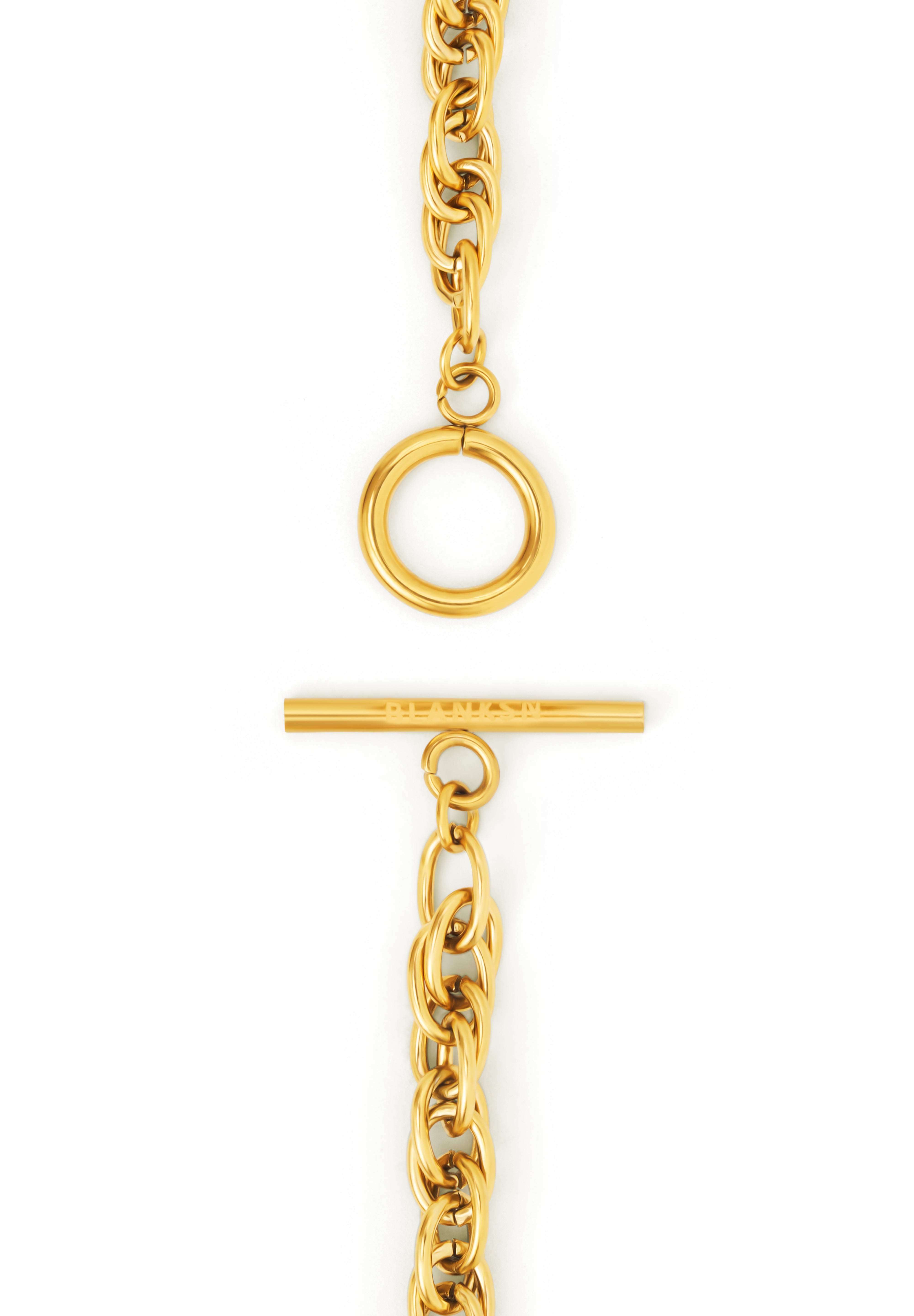 Linked Chain Stainless Steel Necklace in Gold – Symbolising strength, connection, and empowerment. [Motivational and inspirational jewellery], [beautiful jewellery].