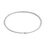 Linked Chain Stainless Steel Necklace In Silver, [motivational and inspirational Jewellery], [beautiful Jewellery]