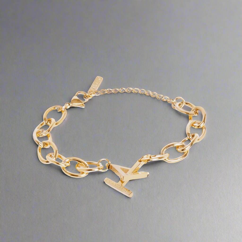 Woman on a Mission Chunky Chain Bracelet Gold