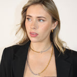 Linked Chain Stainless Steel Necklace mixed Gold and Silver– Symbolising strength, connection, and empowerment. [Motivational and inspirational jewellery], [beautiful jewellery].
