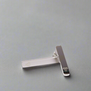 The 'I' Self Love Bar Drop Earrings Silver