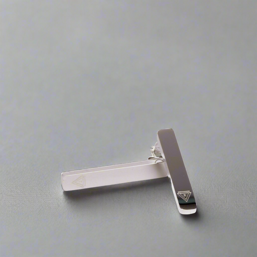 The 'I' Self Love Bar Drop Earrings Silver