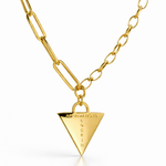 Affirmations Padlock Chunky Necklace Gold [motivational and inspirational Jewellery], [beautiful Jewellery]