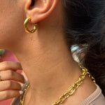 Unity Chubby Hoops Gold, [motivational and inspirational Jewellery], [beautiful Jewellery]