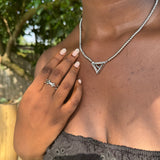 Born a Queen Stainless Steel Beaded Necklace in Gold– A symbol of strength and empowerment. [Motivational and inspirational jewellery], [beautiful jewellery].