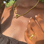 Born a Queen Stainless Steel Beaded Necklace in Gold– A symbol of strength and empowerment. [Motivational and inspirational jewellery], [beautiful jewellery].