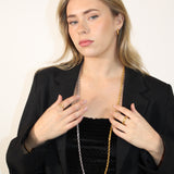 Linked Chain Stainless Steel Necklace mixed Gold and Silver, [motivational and inspirational Jewellery], [beautiful Jewellery]