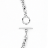 Linked Chain Stainless Steel Necklace In Silver, [motivational and inspirational Jewellery], [beautiful Jewellery]