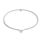 Born a Queen Stainless Steel Beaded Necklace in Silver – A symbol of strength and empowerment. [Motivational and inspirational jewellery], [beautiful jewellery].