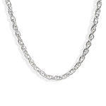 Linked Chain Stainless Steel Necklace In Silver, [motivational and inspirational Jewellery], [beautiful Jewellery]