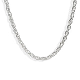Linked Chain Stainless Steel Necklace In Silver, [motivational and inspirational Jewellery], [beautiful Jewellery]