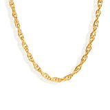 Linked Chain Stainless Steel Necklace in Gold – Symbolising strength, connection, and empowerment. [Motivational and inspirational jewellery], [beautiful jewellery].