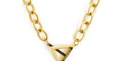 Believe In Yourself Chunky Chain Necklace Gold