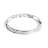 You Got This Triangle Bangle Silver | Inspirational Jewellery