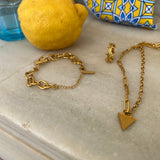 Affirmations Padlock Chunky Necklace Gold [motivational and inspirational Jewellery], [beautiful Jewellery]