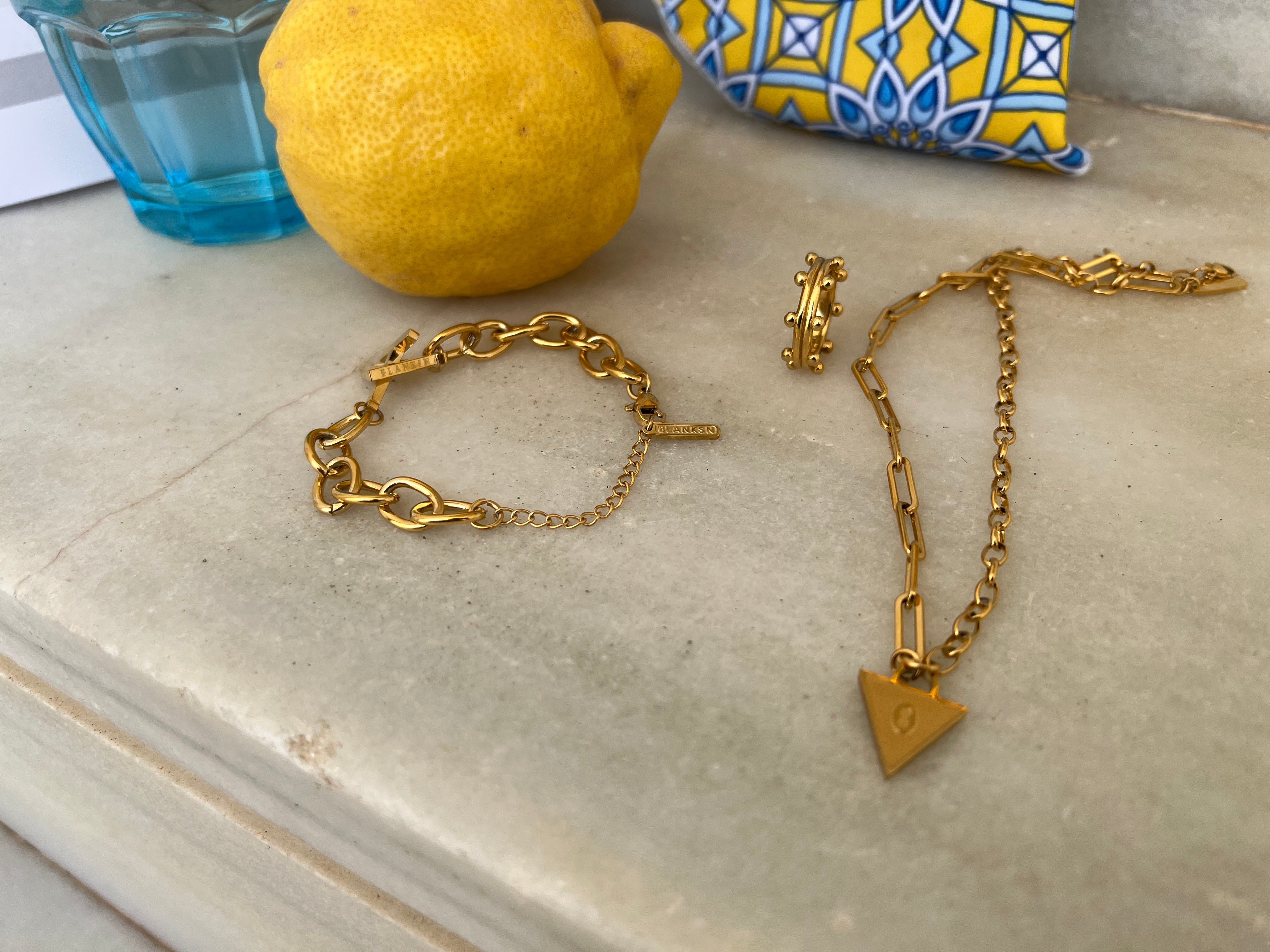 Affirmations Padlock Chunky Necklace Gold [motivational and inspirational Jewellery], [beautiful Jewellery]