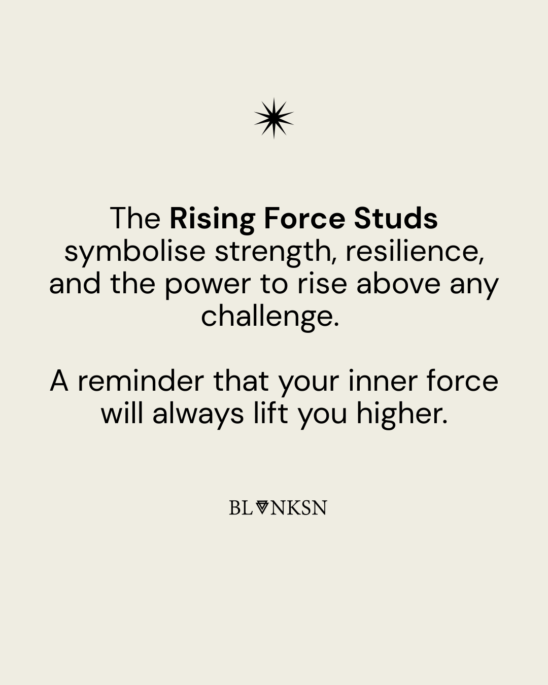 Rising Force Studs Gold (925 Sterling Silver) - Blanksn Jewellery-[motivational and inspirational Jewellery]- [beautiful Jewellery]