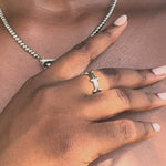 Born a Queen Stainless Steel Beaded Necklace in Gold– A symbol of strength and empowerment. [Motivational and inspirational jewellery], [beautiful jewellery].