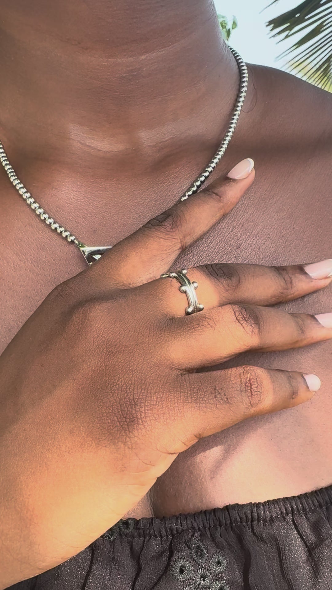 Born a Queen Stainless Steel Beaded Necklace in Gold– A symbol of strength and empowerment. [Motivational and inspirational jewellery], [beautiful jewellery].
