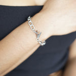 Woman on a Mission Chunky Chain Bracelet Silver