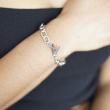 Woman on a Mission Chunky Chain Bracelet Silver