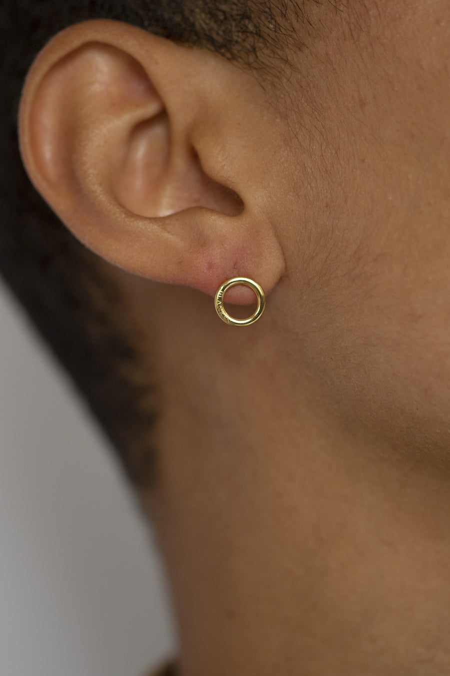 Unity Circle Studs Gold (925 Sterling Silver) | Inspirational Jewellery