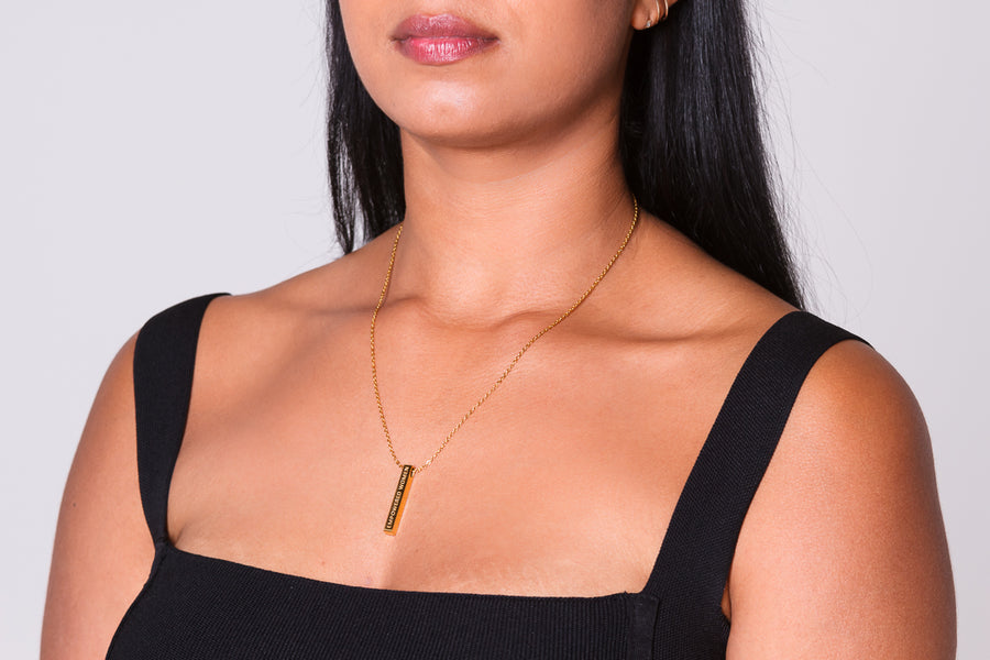 Empowered Woman Necklace Gold