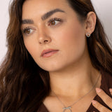 Female Empowerment Crescent Moon Necklace Silver (925 Sterling Silver)