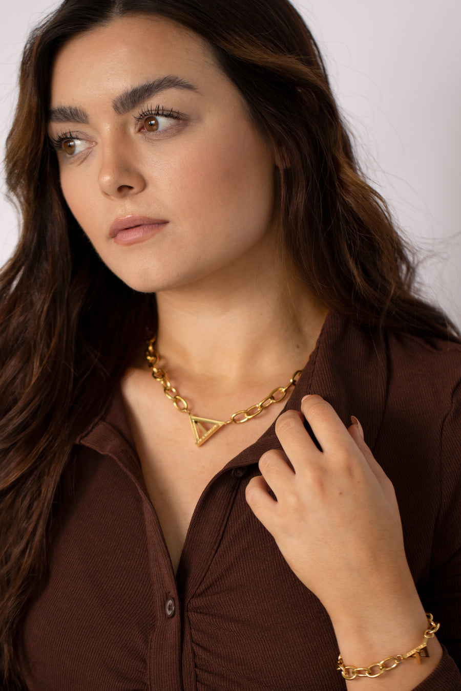 Woman on a Mission Chunky Chain Bracelet Gold