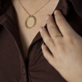 Unity Circle Snake Chain Necklace Gold (925 Sterling Silver) | Inspirational Jewellery